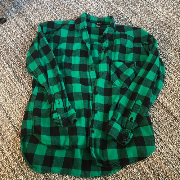 Green boyfriend flannel - Picture 2 of 2